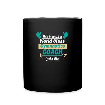 Cool Gymnastics Coach Appreciation Gift This is - Full Colour Mug - black - Front