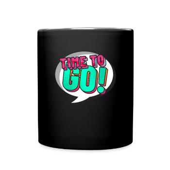 Speech Bubble Cartoon Cartoon Gift Pop Art Quote - Full Colour Mug - black - Front