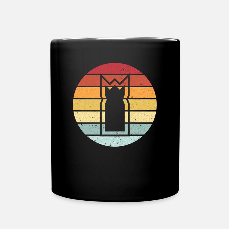 Kubb vintage retro Wikingerschach Geschenk Team - Tasse einfarbig - Schwarz