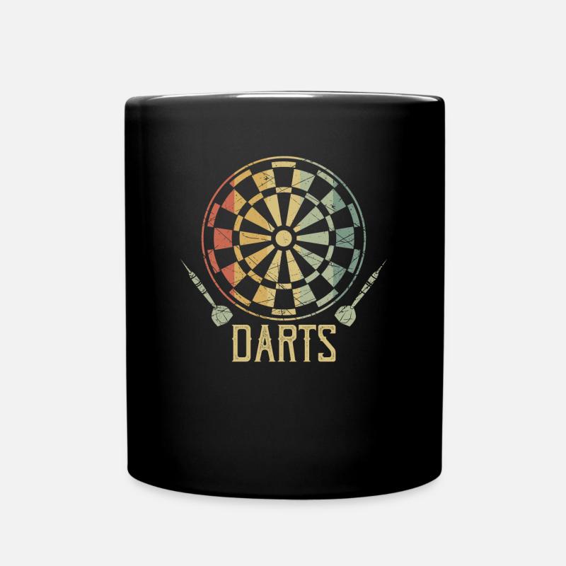 Dart Retro - Tasse einfarbig - Schwarz