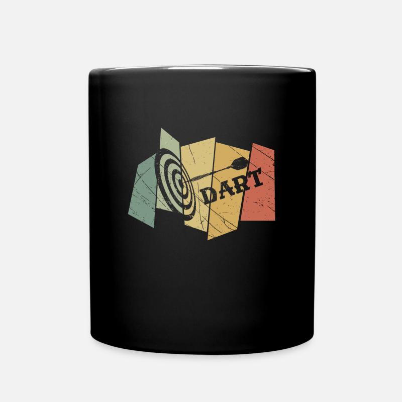Dart Retro - Tasse einfarbig - Schwarz