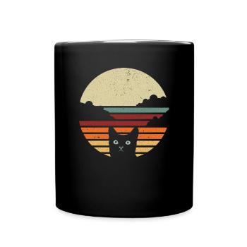 Chat vintage cadeau chat Maine Coon - Mug uni - noir - Devant
