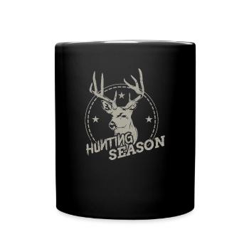 Chasseurs - Mug uni - noir - Devant