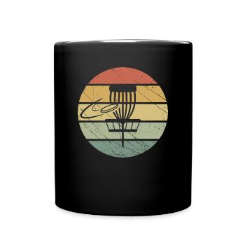 Disc Golf Retro - Full Colour Mug - black - Front