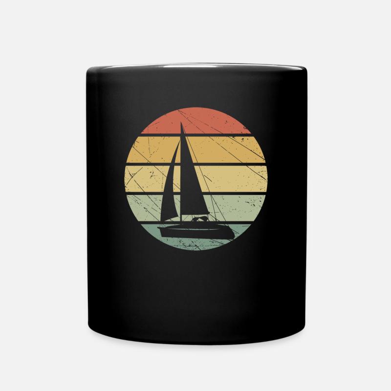 Voilier - Mug uni - noir