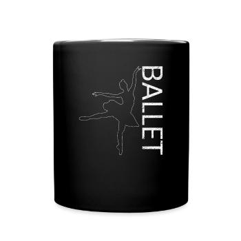 Ballet Dancer Ballerina Gift Theater Dance - Full Colour Mug - black - Front