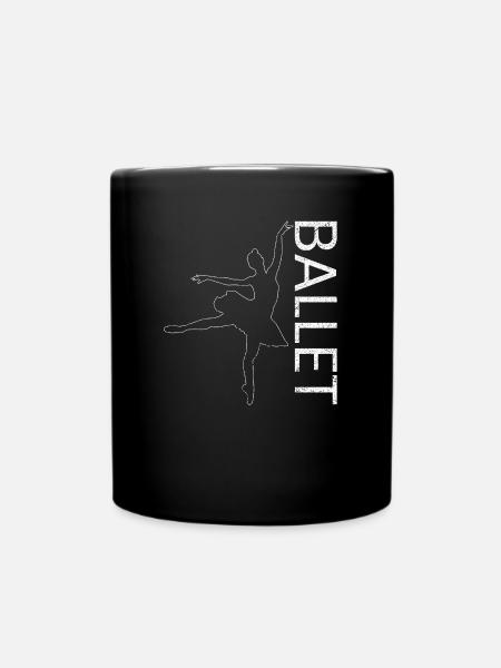 Ballett Tänzerin Ballerina Geschenk Theater Tanz - Tasse einfarbig - Schwarz