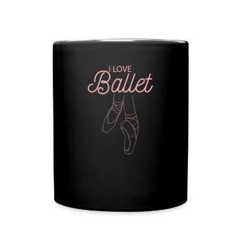 Ballet Dancer Ballerina Gift Theater Dance - Full Colour Mug - black - Front