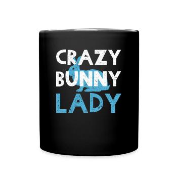 Rabbits - Full Colour Mug - black - Front