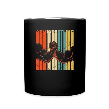 Bras lutte biceps musculaire cadeau fitness sport - Mug uni - noir - Devant