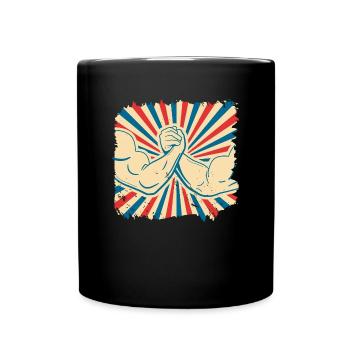Bras lutte biceps musculaire cadeau fitness sport - Mug uni - noir - Devant
