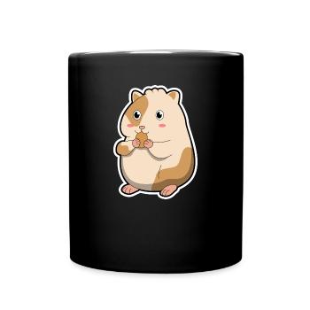 Hamster rongeur animal de compagnie cadeau animal mignon - Mug uni - noir - Devant