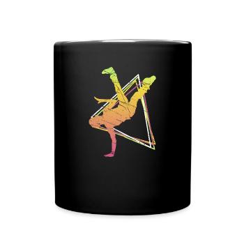Breakdance Breakdancer musique hip hop cadeau danse - Mug uni - noir - Devant