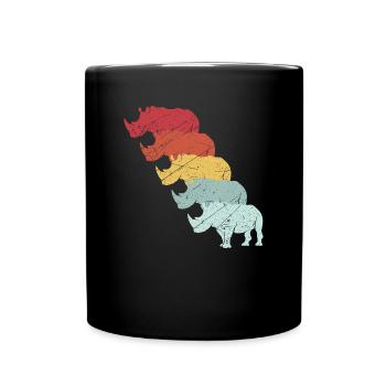 Rhinoceros - Full Colour Mug - black - Front