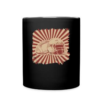 Football américain - Mug uni - noir - Devant