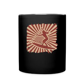 Stand up paddling - Full Colour Mug - black - Front