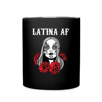 Sugar Skull Latina AF Day of The Dead Cadeau pour - Mug uni - noir - Devant