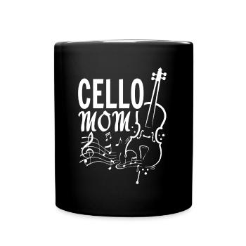 Violoncelle Maman Instrument de musique Music Lover Mères - Mug uni - noir - Devant