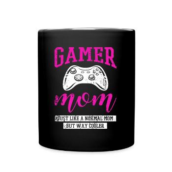 Gamer Maman VIdeo Gaming Mama Femmes Drôles Mères - Mug uni - noir - Devant