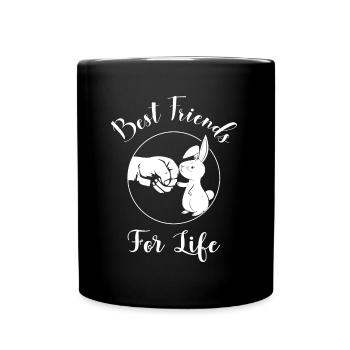 Best Friends For Life Rabbit Easter - Full Colour Mug - black - Front