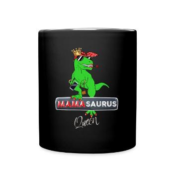 Maman Dinosaure Queen A De La Classe - Mug uni - noir - Devant