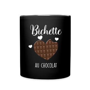 Ma Bichette Au Chocolat Craquante Cadeau Amour - Mug uni - noir - Devant