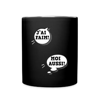 J'ai Faim moi Aussi Humour maman Enceinte - Mug uni - noir - Devant