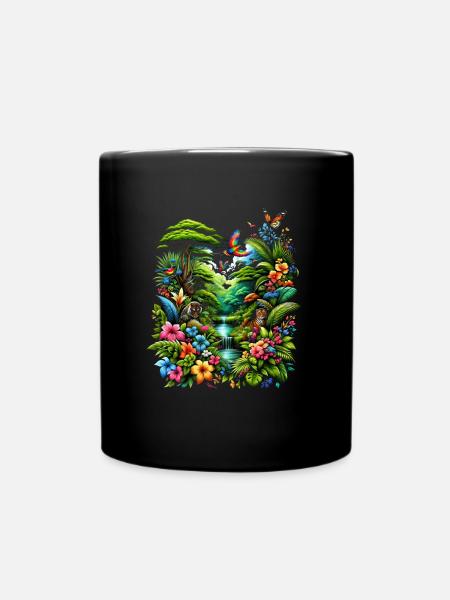 Nature luxuriante - Mug uni - noir
