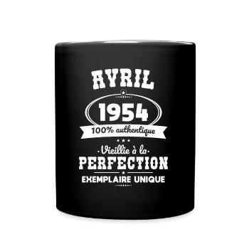 70th Anniversary - April 1954 Perfection - Full Colour Mug - black - Front