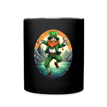 Danse trèfle de la Saint-Patrick - Mug uni - noir - Devant