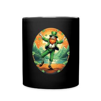 Danse trèfle de la Saint-Patrick - Mug uni - noir - Devant