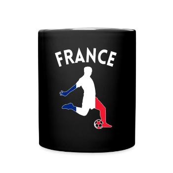 Idée cadeau Football Supporter France - Mug uni - noir - Devant