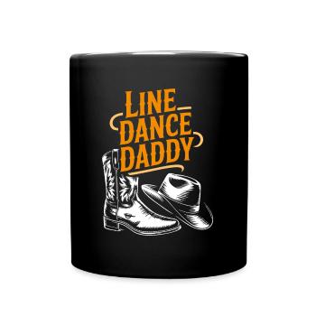 Danse en ligne Papa Mon papa danse Danse en ligne - Mug uni - noir - Devant