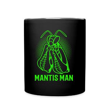 Mantis Gottesanbeter Gottesanbeterin - Tasse einfarbig - Schwarz - Vorne