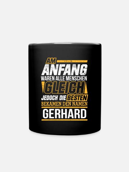 GERHARD - Die Besten - Tasse einfarbig - Schwarz
