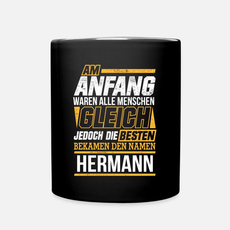HERMANN - Die Besten - Tasse einfarbig - Schwarz