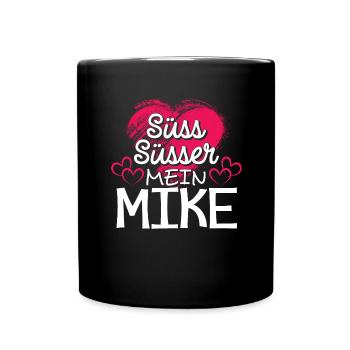 MIKE - süss - Tasse einfarbig - Schwarz - Vorne