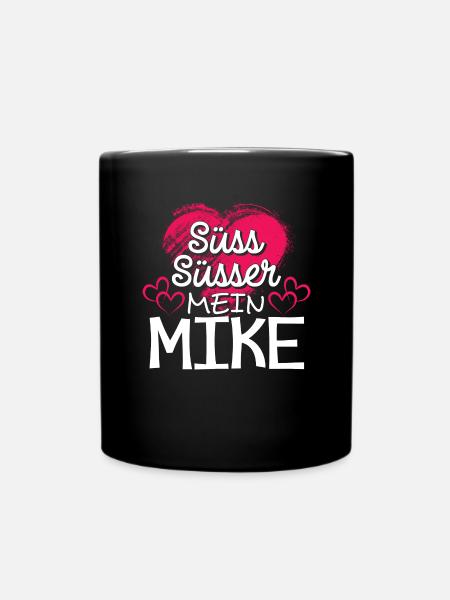MIKE - süss - Tasse einfarbig - Schwarz
