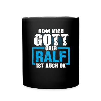 RALF - ok - Tasse einfarbig - Schwarz - Vorne