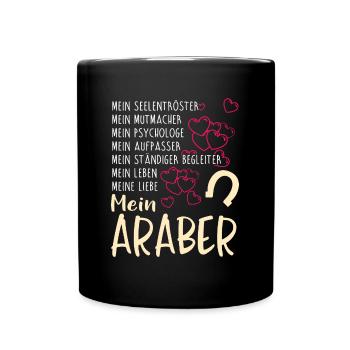 ARABER - mein - Tasse einfarbig - Schwarz - Vorne