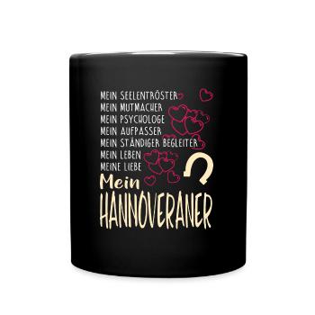 HANNOVERANER - mein - Tasse einfarbig - Schwarz - Vorne