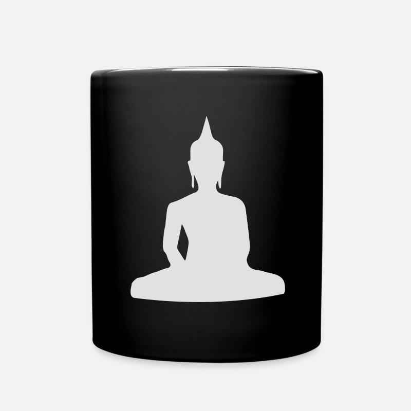 Buddha - Tasse einfarbig - Schwarz
