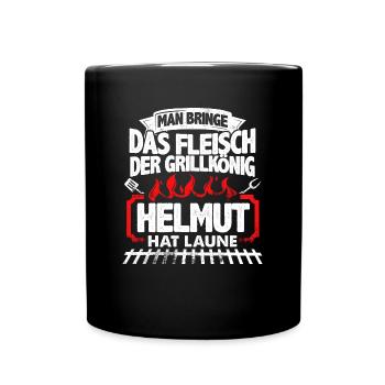 HELMUT - Grill - Tasse einfarbig - Schwarz - Vorne