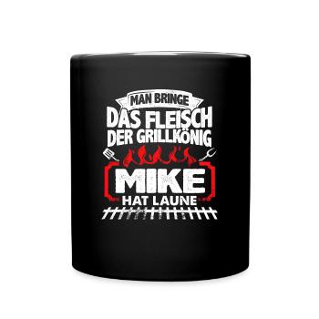 MIKE - Grill - Tasse einfarbig - Schwarz - Vorne