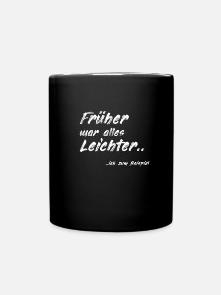 Everything used to be lighter - ME! Shirt - Gift - Full Colour Mug - black