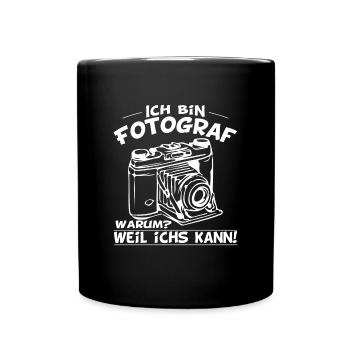 The photo camera is the photographer's instrument - Full Colour Mug - black - Front