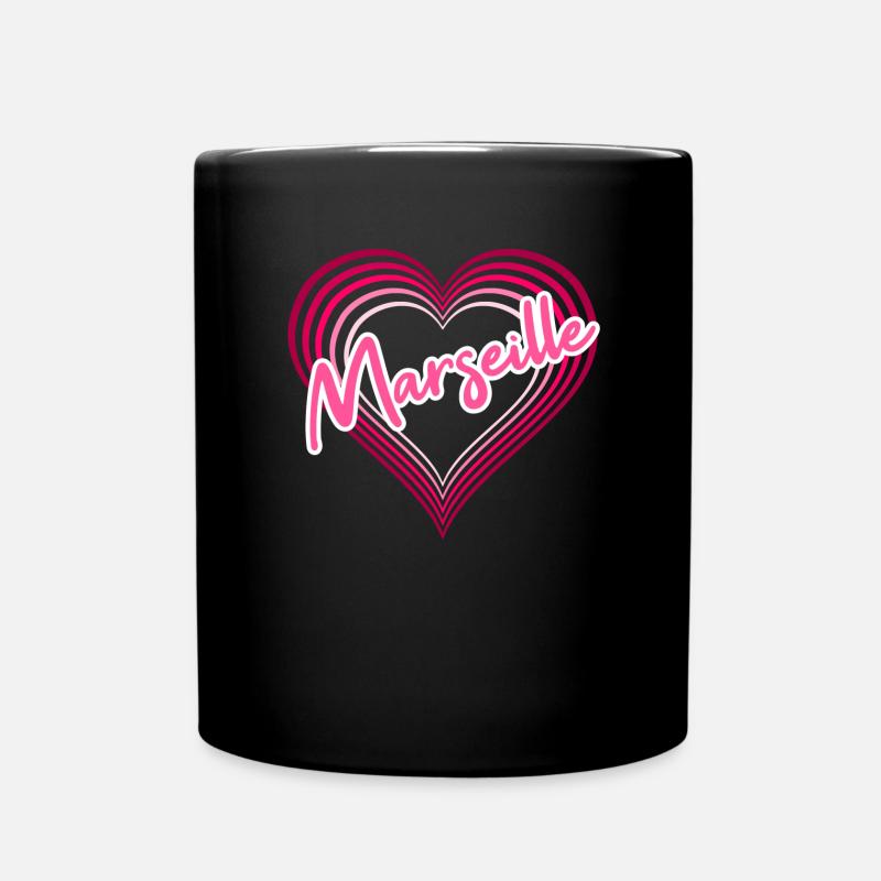 Marseille - Tasse einfarbig - Schwarz