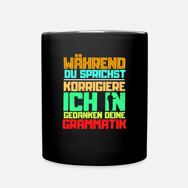 Lehrer - Tasse einfarbig - Schwarz