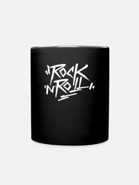 Rock N Roll - Full Colour Mug - black