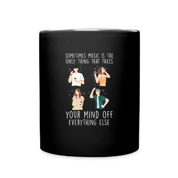 Classical music records gift - Full Colour Mug - black - Front